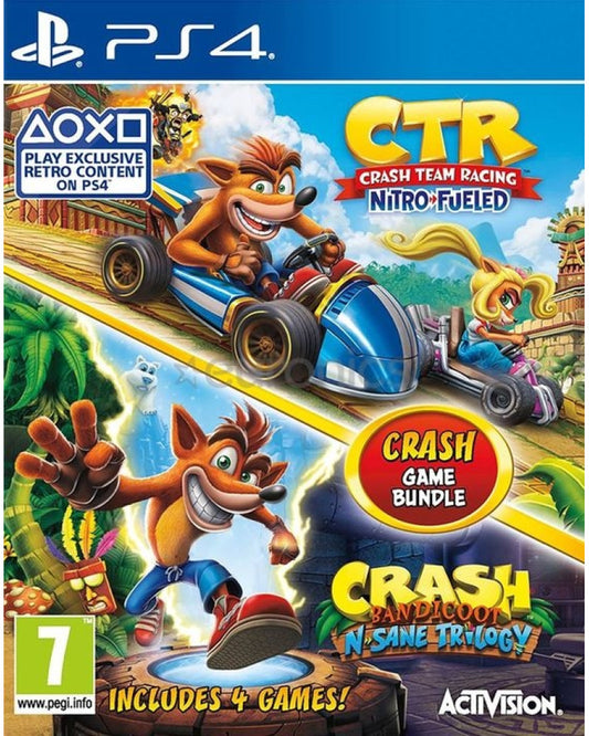 Crash Bundle: N. Sane Trilogy + CTR Nitro-Fueled – PS4 & PS5